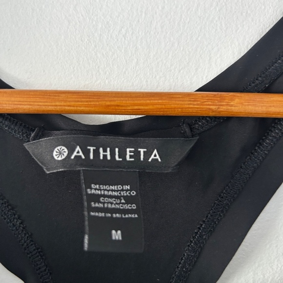 Black Athleta Racerback Tank - Picture 2 of 3